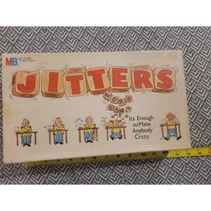 Vintage 1986 Jitters Word Game By Milton Bradley. Works & Complete!!